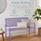 Best Choice Products Indoor Outdoor Steel Garden Bench w/ Geometric Backrest, Foot Levelers